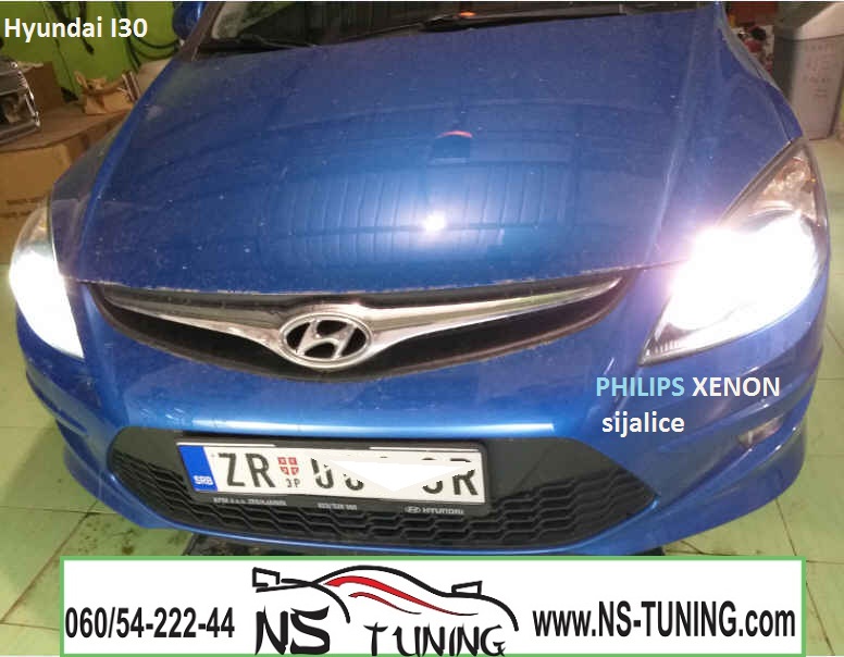 hyundai i30 xenon svetla h7 sijalica philips ugradnja novi sad tuning